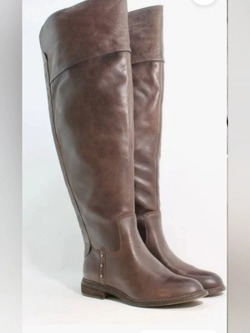 9W NEW Leather Women's Franco Sarto Brown Over-the-Knee Boots. *Make Offer*